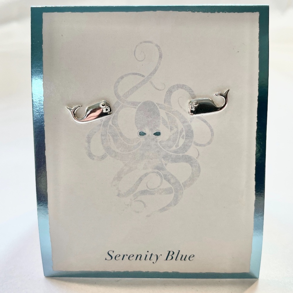 NEW! Whale Stud Earrings